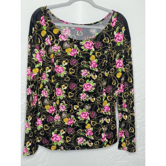 Betsey Johnson Secret Gardan Floral Top Size XL - Picture 1 of 4